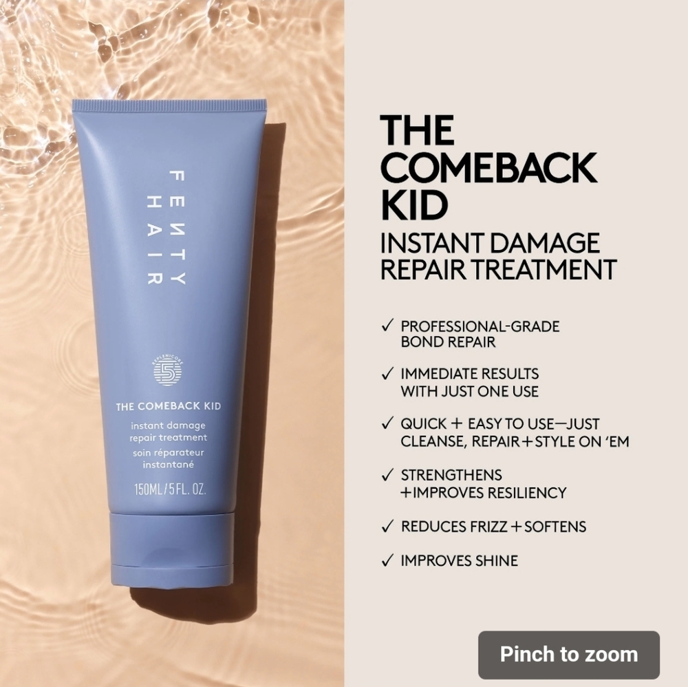 NIB Fenty Hair By Rihanna The Comeback Kid Instant Damage Repair Treatment